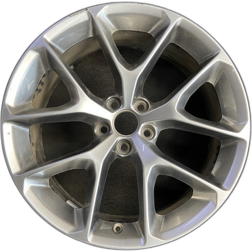 20" CHALLENGER 19-20 20x8 , , Y spoke, , silver Original OEM Wheel Rim - Front View