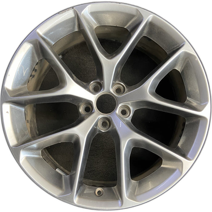 20" CHALLENGER 19-20 20x8 , , Y spoke, , silver Original OEM Wheel Rim - Front View