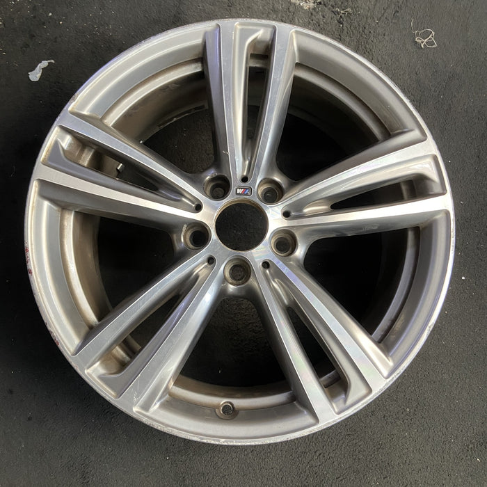 19" BMW 320i 15 19x8, 5 double spoke, narrow spoke Original OEM Wheel Rim - Additional View
