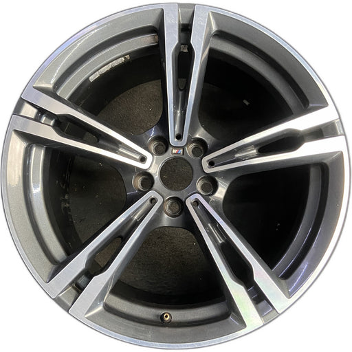 19" BMW M5 18-20 19x9.5, dark gray Original OEM Wheel Rim - Front View