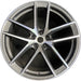 20" PORSCHE MACAN 22-26 20x10, , V spoke, silver dark gray pockets Original OEM - Front View