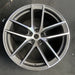 20" PORSCHE MACAN 22-26 20x10, , V spoke, silver dark gray pockets Original OEM - Additional View