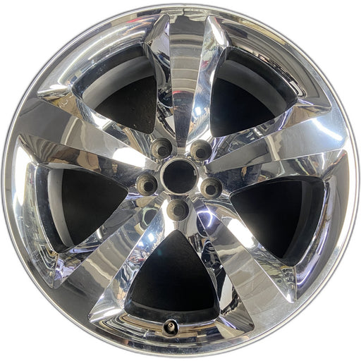 20" CHALLENGER 11-12 20x8, , chrome clad, lug nut centered between spokes - Front View
