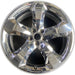 20" CHALLENGER 11-12 20x8, , chrome clad, lug nut centered between spokes - Front View