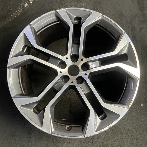 21" BMW X5 21 21x10.5, , wide spoke end, dark gray Original OEM Wheel Rim - Additional View