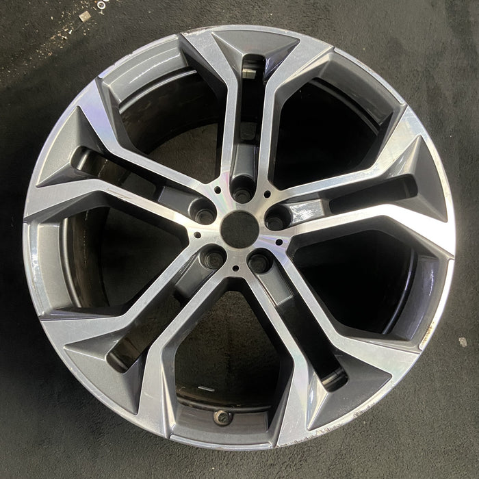21" BMW X5 21 21x10.5, , wide spoke end, dark gray Original OEM Wheel Rim - Additional View