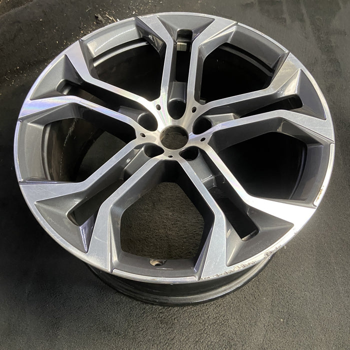 21" BMW X5 21 21x10.5, , wide spoke end, dark gray Original OEM Wheel Rim - View 7