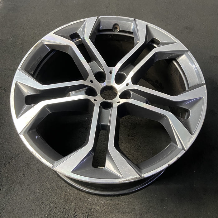 21" BMW X5 21 21x10.5, , wide spoke end, dark gray Original OEM Wheel Rim - View 8