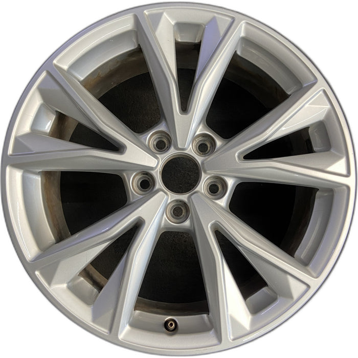18" AUDI Q3 21-25 18x7 , , V spoke Original OEM Wheel Rim - Front View