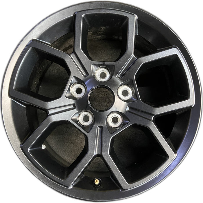 17" GLADIATOR 24 , aluminum, open spoke, black Original OEM Wheel Rim - Front View