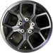 17" GLADIATOR 24 , aluminum, open spoke, black Original OEM Wheel Rim - Front View