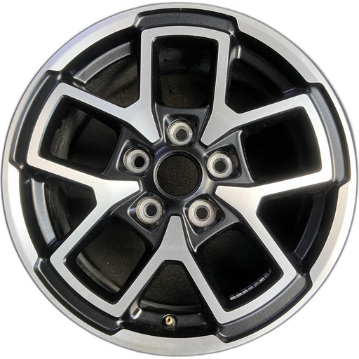 17" GLADIATOR 24 , aluminum, open spoke, machined face with black pockets - Front View