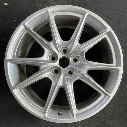 19" MUSTANG 24-26 19x8.5, , V spoke Original OEM Wheel Rim - Front View