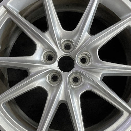 19" MUSTANG 24-26 19x8.5, , V spoke Original OEM Wheel Rim - Angle View
