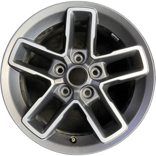 17" GLADIATOR 24 , aluminum, open spoke, machined face with gray pockets - Front View
