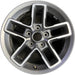 17" GLADIATOR 24 , aluminum, open spoke, machined face with gray pockets - Front View