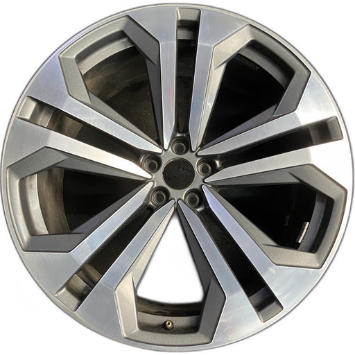 22" Q8 19-22 22x10 , , double spoke Original OEM Wheel Rim - Front View