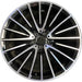 21" MERCEDES S-CLASS 21 223 Type , 21x10 , machined face with black accent - Front View