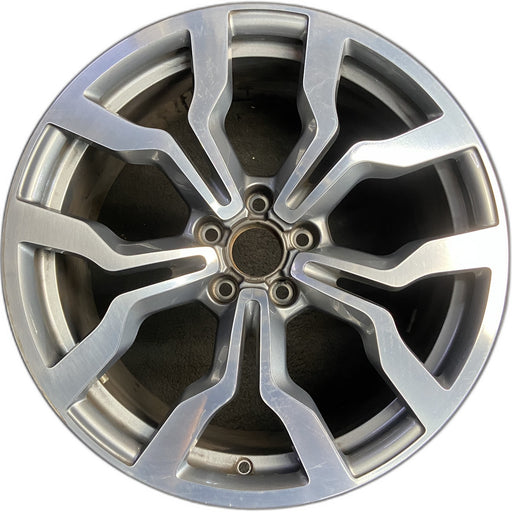19" AUDI R8 10 19x8.5 , silver finish Original OEM Wheel Rim - Front View
