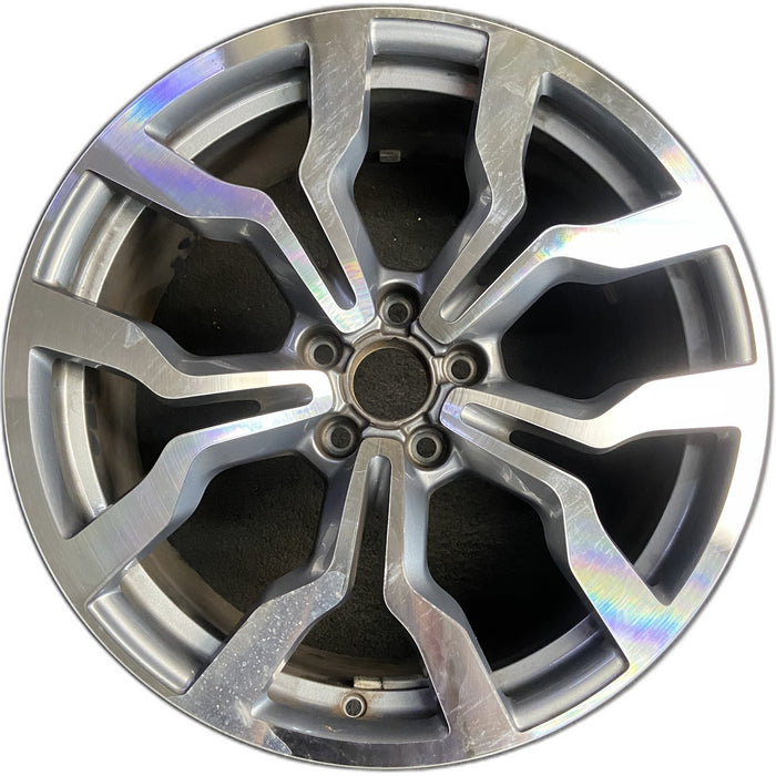 19" AUDI R8 10 19x8.5 , silver finish Original OEM Wheel Rim - Front View