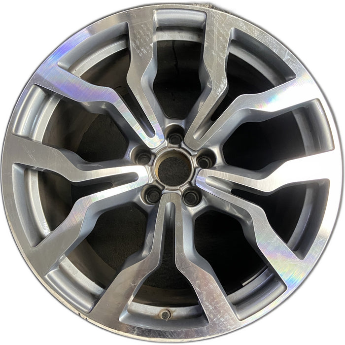 19" AUDI R8 10 19x11 , silver finish Original OEM Wheel Rim - Front View