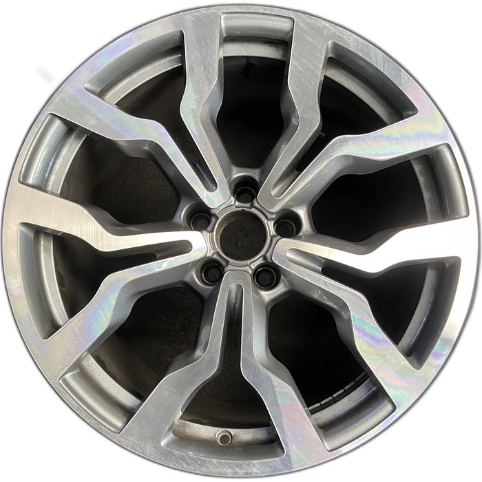19" AUDI R8 10 19x11 , silver finish Original OEM Wheel Rim - Front View