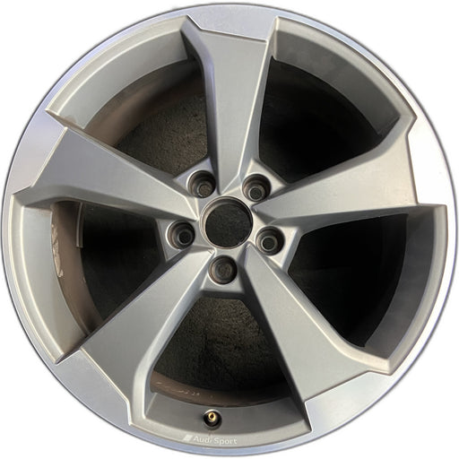 19" AUDI S3 19-20 19x8 , 5 solid spoke Original OEM Wheel Rim - Front View