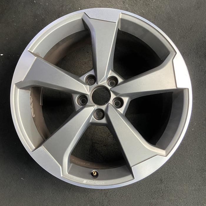 19" AUDI S3 19-20 19x8 , 5 solid spoke Original OEM Wheel Rim - Additional View
