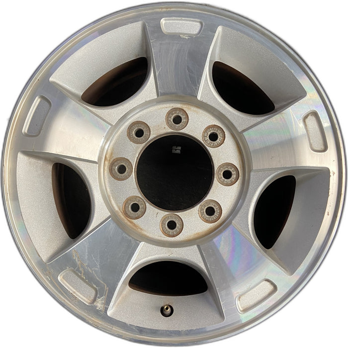 18" FORD F250SD PICKUP 09-10 18x8 , 5 spoke, aluminum, Original OEM Wheel Rim - Front View