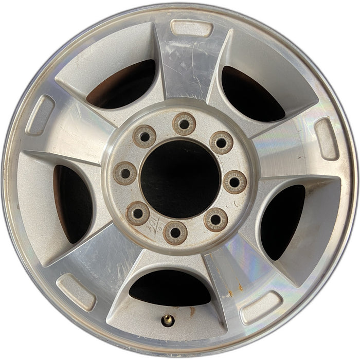 18" FORD F250SD PICKUP 09-10 18x8 , 5 spoke, aluminum, Original OEM Wheel Rim - Front View