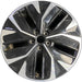 19" EV6 22-24 19x7.5 , black inlay Original OEM Wheel Rim - Front View