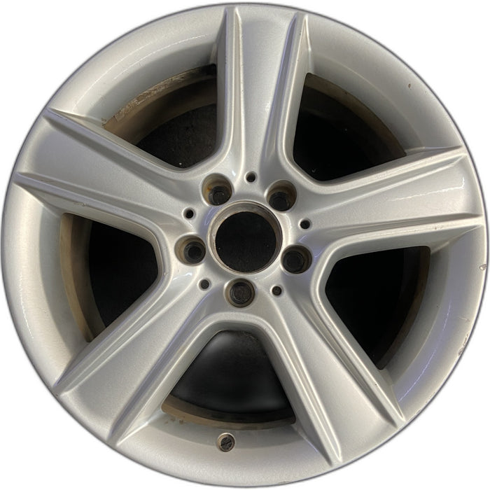 17" MERCEDES C-CLASS 10 204 Type; C300, 17x7.5, 5 spoke Original OEM Wheel Rim - Front View