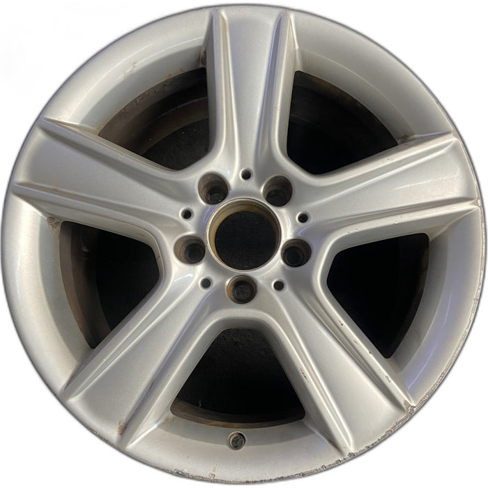 17" MERCEDES C-CLASS 10 204 Type; C300, 17x8.5, 5 spoke Original OEM Wheel Rim - Front View