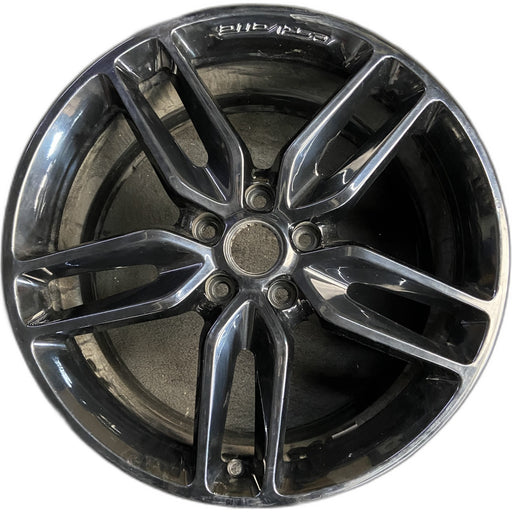 20" CORVETTE 14-19 rear, 20x10, black Original OEM Wheel Rim - Front View