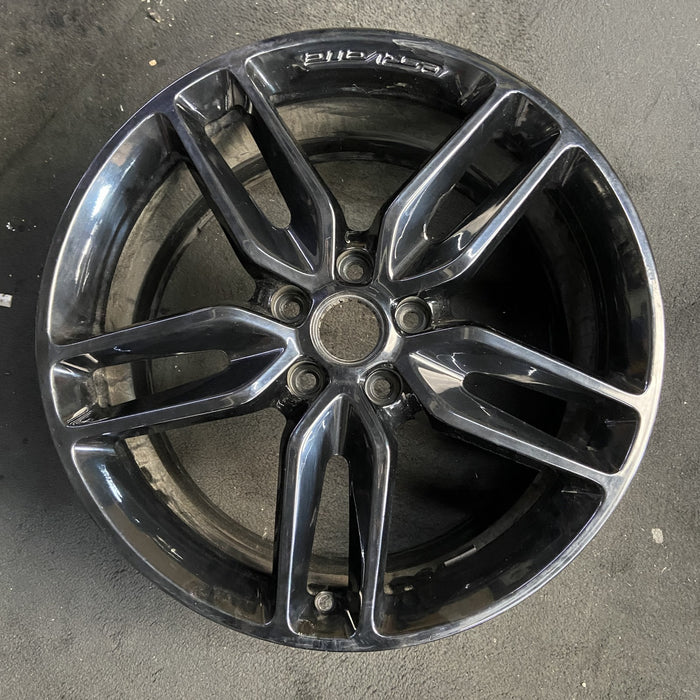 20" CORVETTE 14-19 rear, 20x10, black Original OEM Wheel Rim - Additional View