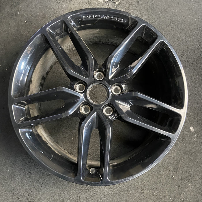 19" CORVETTE 14-19 front, 19x8.5, black Original OEM Wheel Rim - Additional View