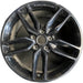 19" CORVETTE 14-19 front, 19x8.5, black Original OEM Wheel Rim - Front View