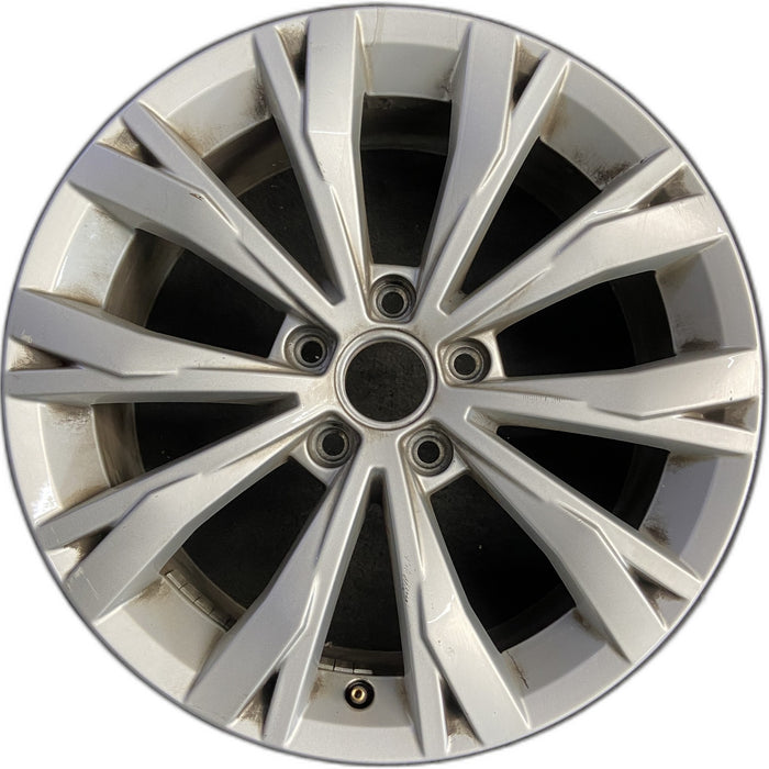17" TIGUAN 18 17x7 , , split spoke Original OEM Wheel Rim - Front View