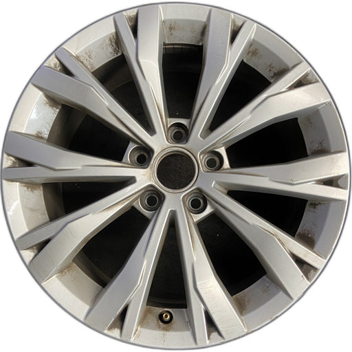 17" TIGUAN 18 17x7 , , split spoke Original OEM Wheel Rim - Front View