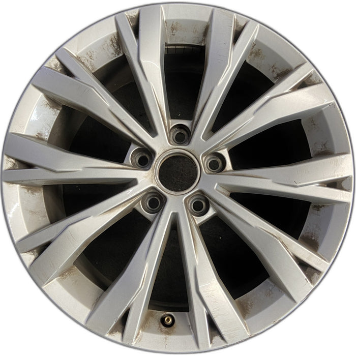 17" TIGUAN 18 17x7 , , split spoke Original OEM Wheel Rim - Front View