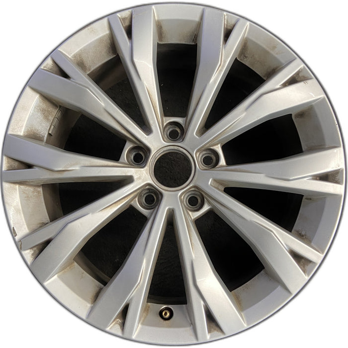 17" TIGUAN 18 17x7 , , split spoke Original OEM Wheel Rim - Front View