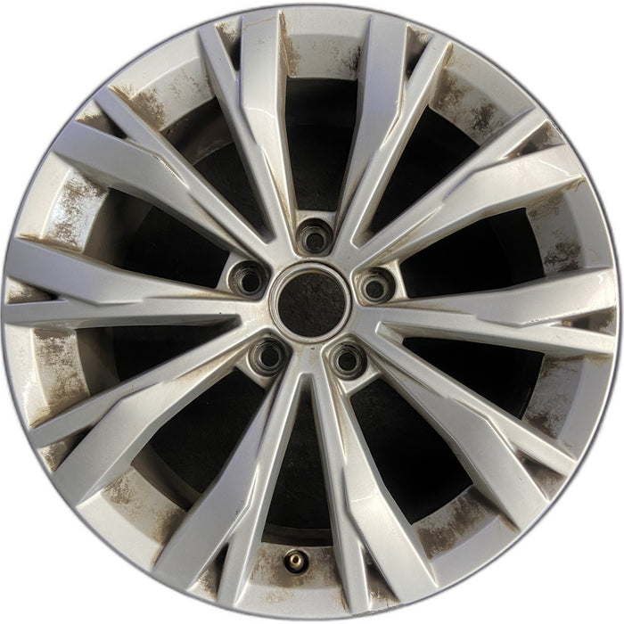 17" TIGUAN 18 17x7 , , split spoke Original OEM Wheel Rim - Front View