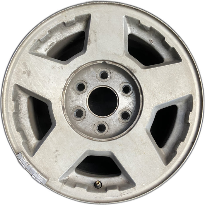 17" SILVERADO 1500 PICKUP 04 17x7.5, Original OEM Wheel Rim - Front View