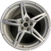 20" CORVETTE 20-22 rear, , 5 spoke, gloss silver Original OEM Wheel Rim - Front View