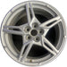 19" CORVETTE 20-22 front, , 5 spoke, gloss silver Original OEM Wheel Rim - Front View