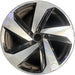 18" GOLF GTI 19-20 18x7.5 , , silver black, lug surround Original OEM Wheel Rim - Front View