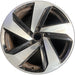 18" GOLF GTI 19-20 18x7.5 , , silver black, lug surround Original OEM Wheel Rim - Front View