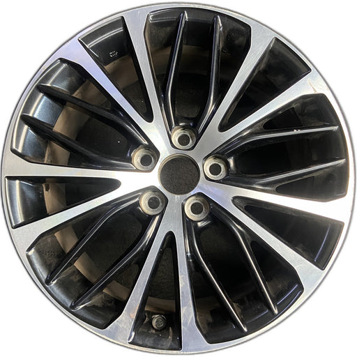 18" CAMRY 18-20 18x8 , silver black Original OEM Wheel Rim - Front View