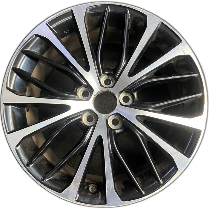 18" CAMRY 18-20 18x8 , silver black Original OEM Wheel Rim - Front View