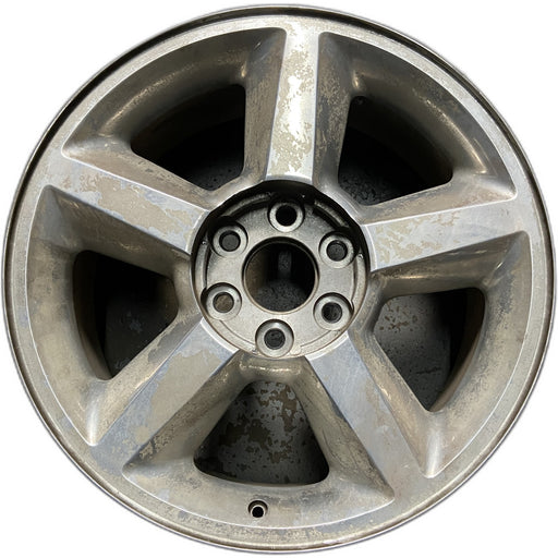 20" AVALANCHE 1500 07 20x8.5, 5 spoke, covered lug nuts, w/o groove in spoke; - Front View